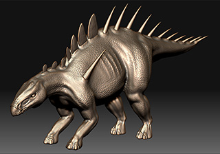 Kentrosaurus skin texture 1